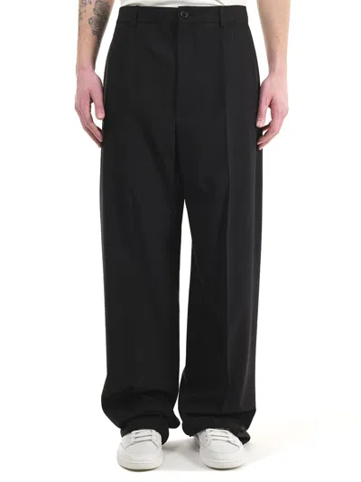 Balenciaga Oversized Tailored Trousers In Black