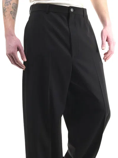 Balenciaga Oversized Tailored Trousers In Black