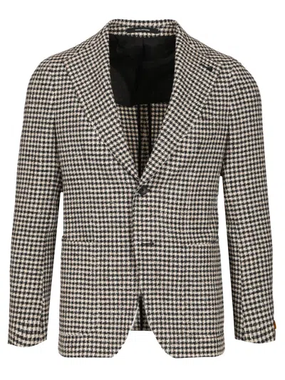 Tagliatore Houndstooth-print Single-breasted Blazer