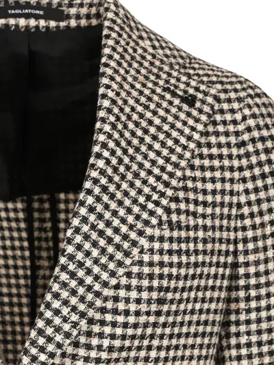Tagliatore Houndstooth-print Single-breasted Blazer