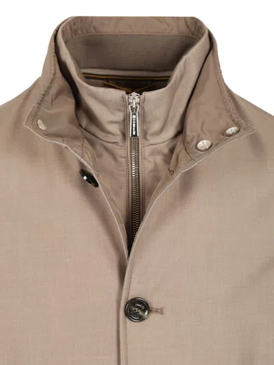 Moorer Bomber Jacket Jackets Beige In Brown
