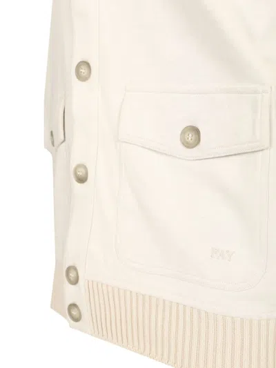 Fay Bomber Jacket In Neutral