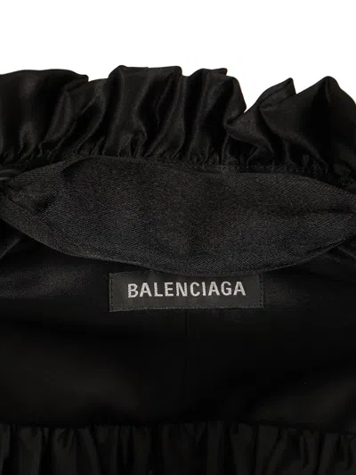 Balenciaga Lace Up Blouse Coats Black