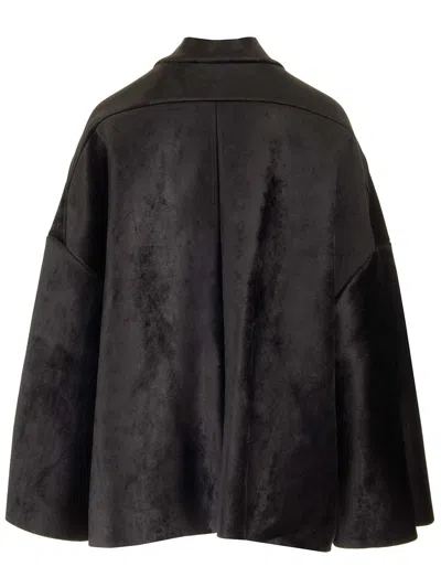 Rick Owens Boxy Fit Jacket Jackets Black In Black