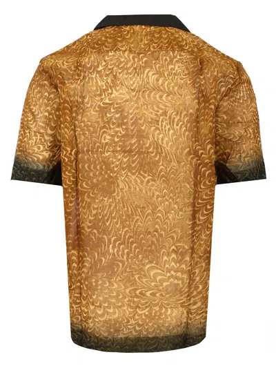 Dries Van Noten Short Sleeve Cotton Shirt