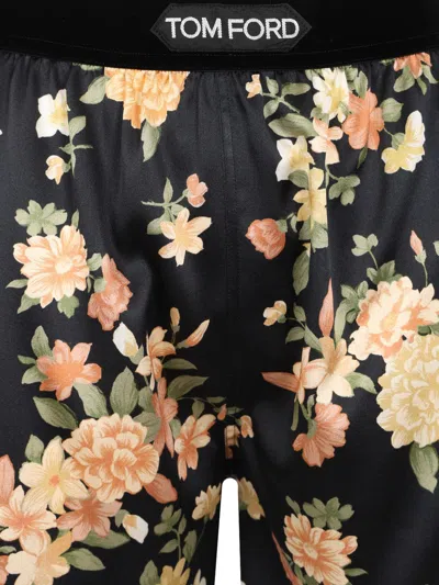Tom Ford Boxer-style Shorts In Silk Satin Trousers Multicolor