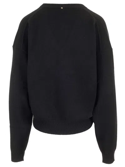 Sportmax Etruria Wool And Cashmere Sweater In Black