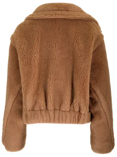 Max Mara Gardone Camel Hair And Silk Teddy Coat