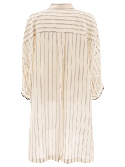 Brunello Cucinelli Camicia Con Dettaglio Catena Di Monili Shirts