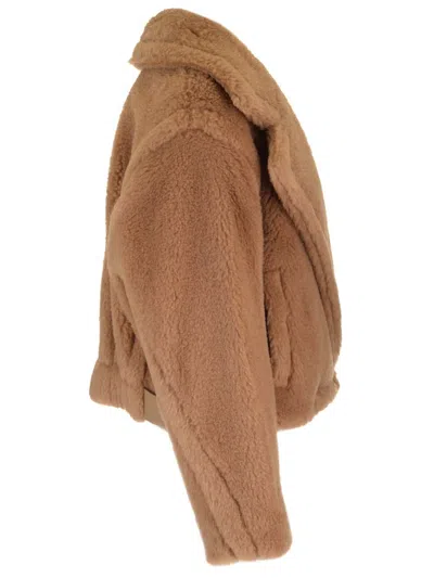 Max Mara Gardone Camel Hair And Silk Teddy Coat