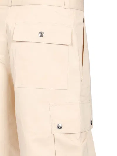 Jacquemus Cargo Bermuda With Belt Trousers Beige
