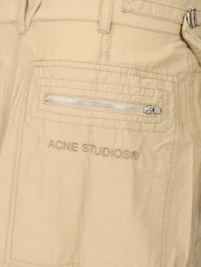 Acne Studios Multipocket Long Skirt Skirts Beige In Brown