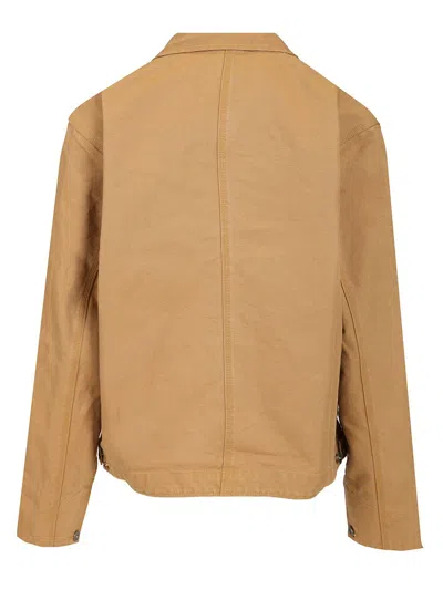 The North Face Cedar Canvas Work Jacket In Brown