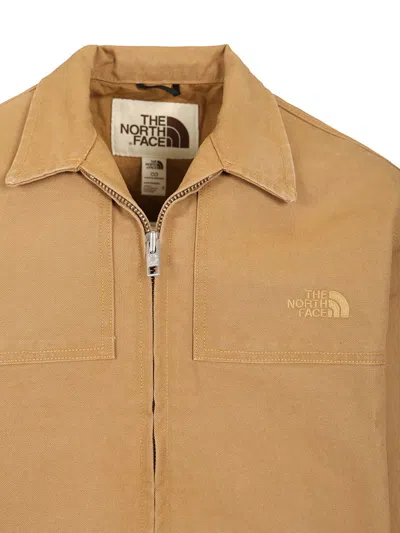 The North Face Cedar Canvas Work Jacket In Brown