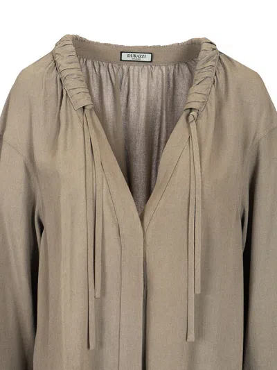 Durazzi Milano Charcoal Grey Blouse Shirts Grey