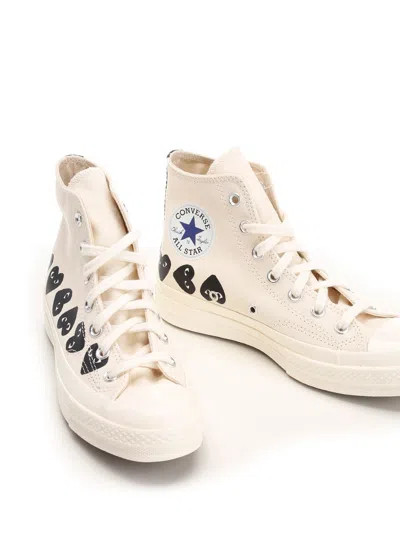Comme Des Garçons Play Chuck Taylor Sneakers White