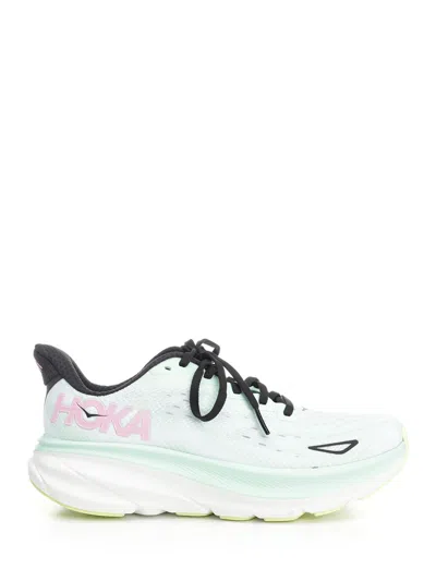 Hoka Clifton 9 Sneakers Green In Blue