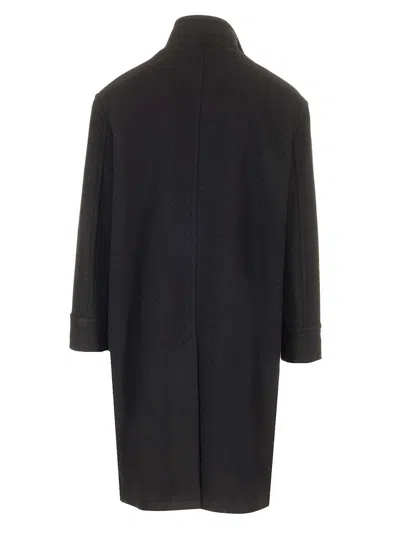 Tagliatore Cappotto Foderato Mon Alamari T24-160 In Black