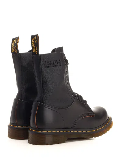 Mm6 X Dr. Martens Combat Boots Black