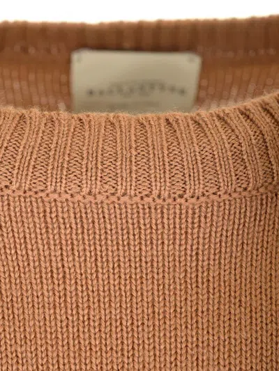 Ballantyne Cotton And Cashmere Sweater Knitwear Brown
