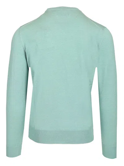 Ballantyne Cotton And Cashmere Sweater Knitwear Green