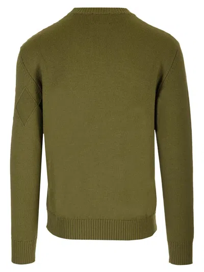 Ballantyne Cotton And Cashmere Sweater Knitwear Green