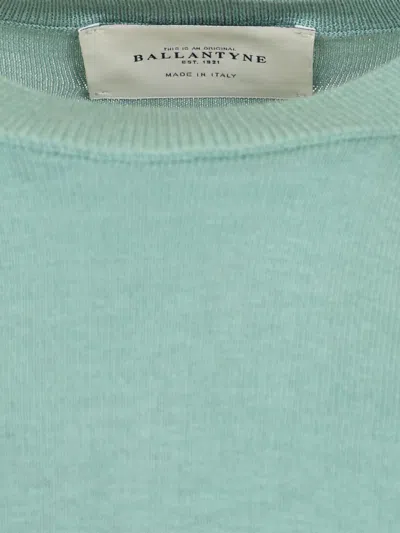 Ballantyne Cotton And Cashmere Sweater Knitwear Green