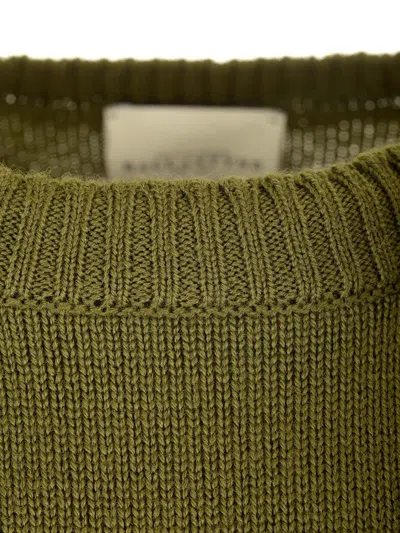 Ballantyne Cotton And Cashmere Sweater Knitwear Green