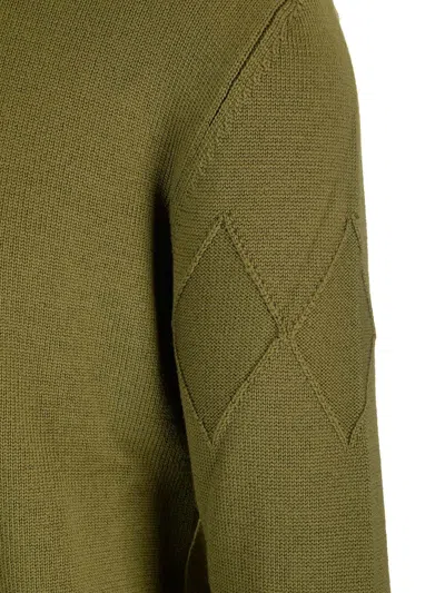 Ballantyne Cotton And Cashmere Sweater Knitwear Green