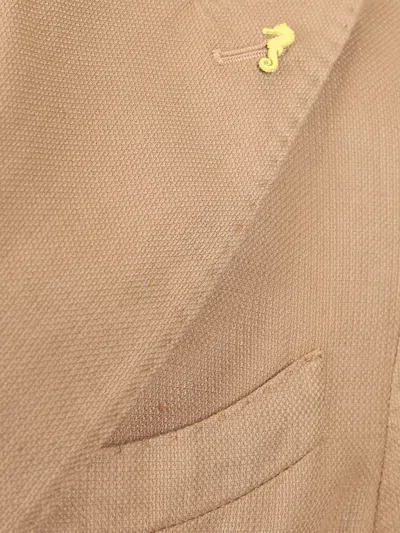 Guarinucci Cotton Linen Blazer Jackets Beige