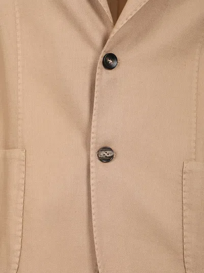 Guarinucci Cotton Linen Blazer Jackets Beige