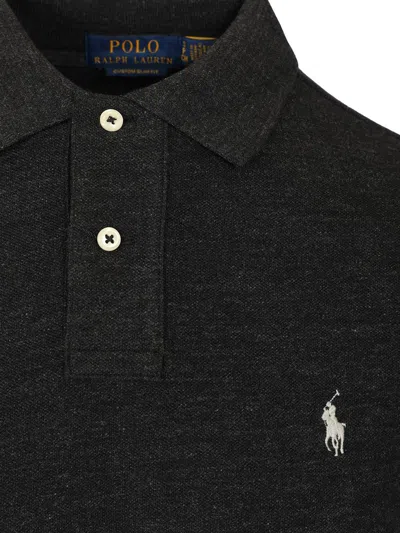 Polo Ralph Lauren Polo Pony-embroidered Polo Shirt In Black