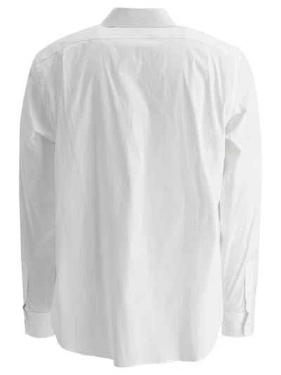 Vince Structured Collar Long Cuffed Sleeves Shirt In White