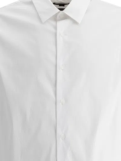 Vince Structured Collar Long Cuffed Sleeves Shirt In White