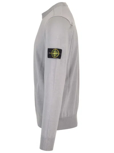 Stone Island Lightweight Wool Crew Neck Sweater With Raglan Sleeves Clothing