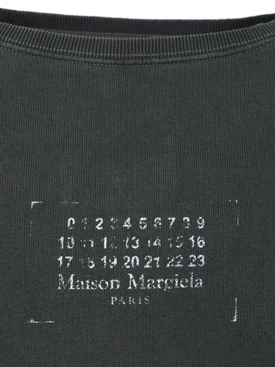 Maison Margiela Men's Charcoal Cotton Sweatshirt In Green