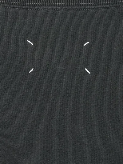 Maison Margiela Men's Charcoal Cotton Sweatshirt In Green