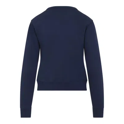 Valentino Cotton Sweatshirt In Blue