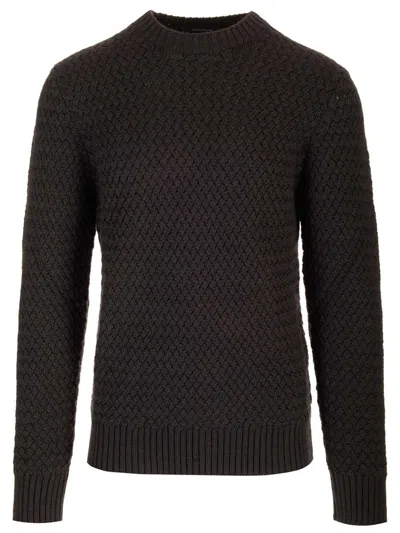 Tagliatore Crew Neck Sweater Knitwear Brown