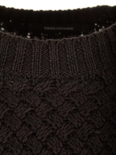Tagliatore Crew Neck Sweater Knitwear Brown