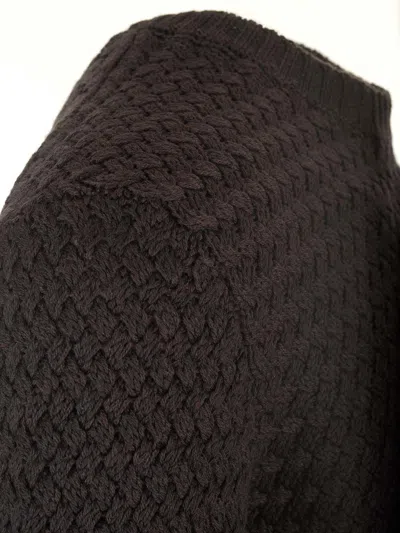 Tagliatore Crew Neck Sweater Knitwear Brown
