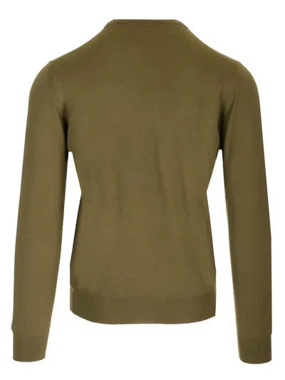 Mauro Ottaviani Crewneck Sweater In Wish Wool Knitwear Green