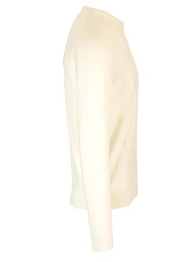 Mauro Ottaviani Crewneck Sweater In Wish Wool Knitwear White