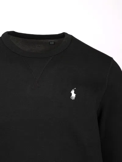 Polo Ralph Lauren Ribbed Crew Neck Sweater With Long Sleeves In Black
