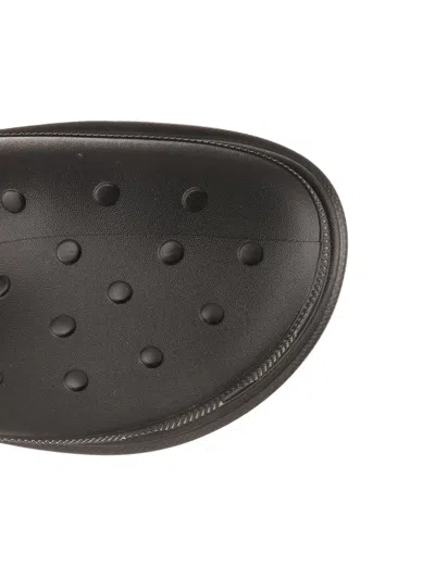 Balenciaga Crocs™ Ankle Boots Black