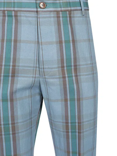 Vivienne Westwood Cropped George Trousers Light Blue In Multi