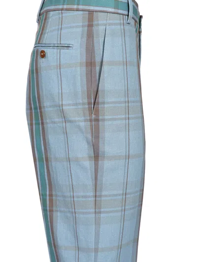 Vivienne Westwood Cropped George Trousers Light Blue In Multi