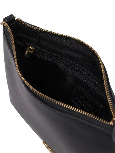 Pinko Mini One Two Three Crossbody Bag In Black