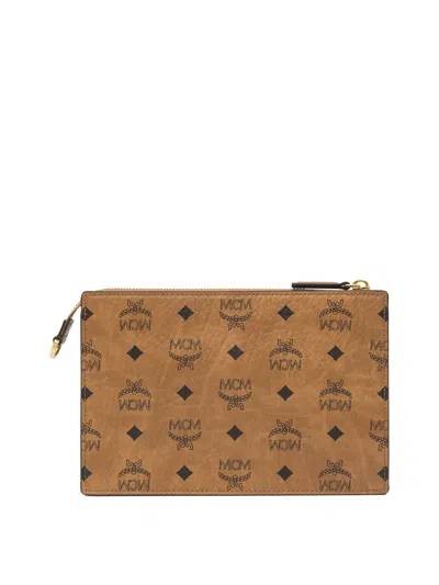 Mcm Shoulder Bags With Adjustable Strap And Front Pocket