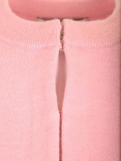 Self Portrait Residency Cristopher Kane Residency Cardigan With Cut-out Details In Pink